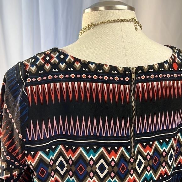 19 Cooper Aztec 3/4 sleeve blouse size xl - Picture 4 of 10